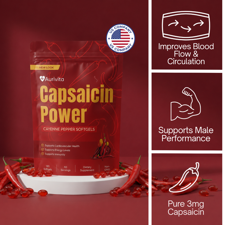 Aurivita Cayenne Pepper (30 Servings) - Promo