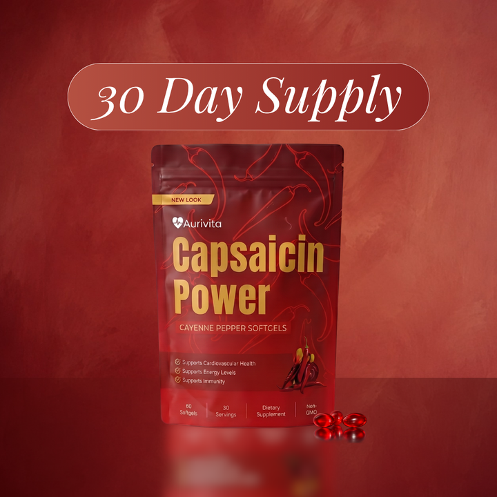 Aurivita Cayenne Pepper (30 Servings)