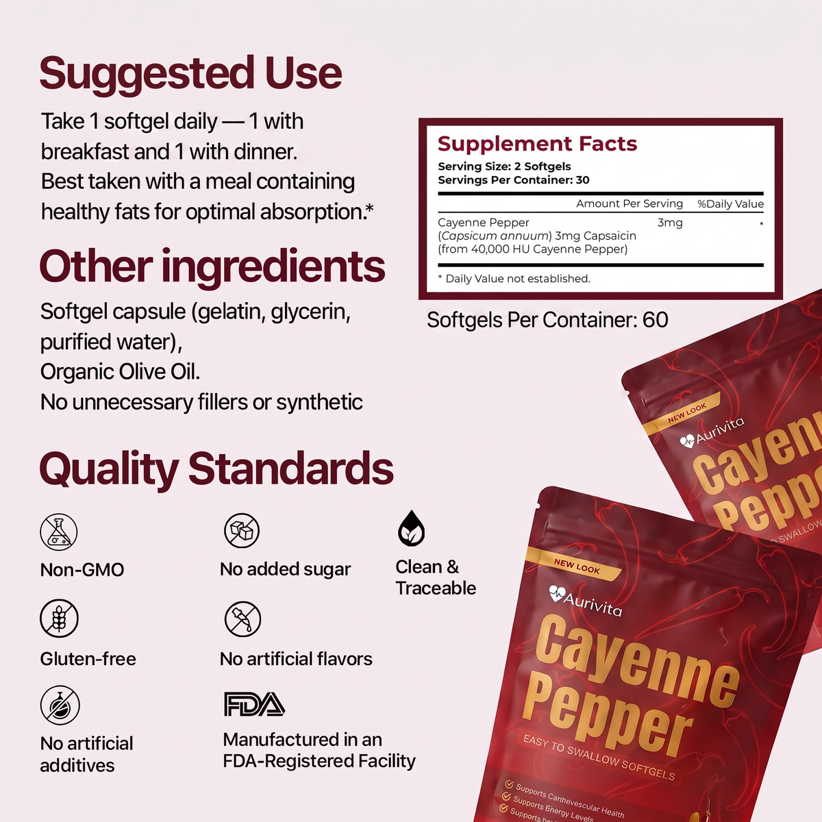 Cayenne + Magnesium Glycinate